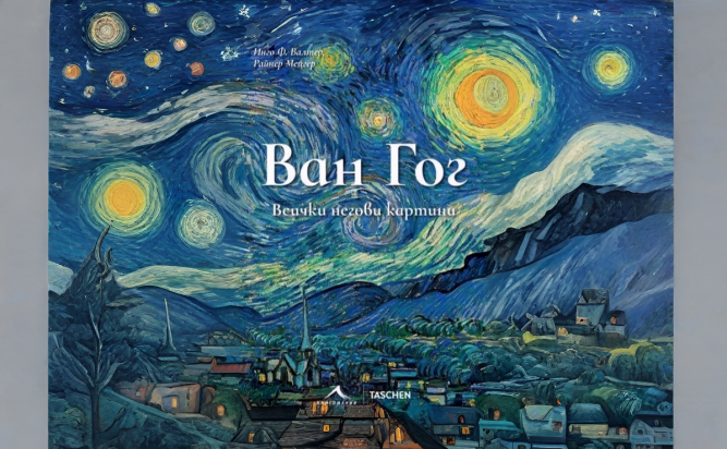 Корицата на книгата „Ван Гог. Всички негови картини“ от Инго Ф. Валтер и Райнер Мецгер