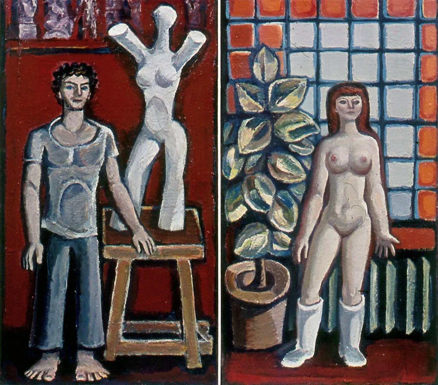 Художникът и неговият модел диптих (1969)